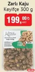 KEYİFÇE ZARLI KAJU 300 G KEYİFÇE ZARLI KAJU 300 G